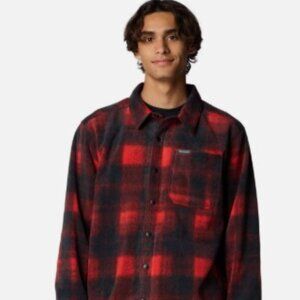 Columbia Steens Mountain Shirt Jacket II Sail Red Omblur Men's Medium AM1854-698